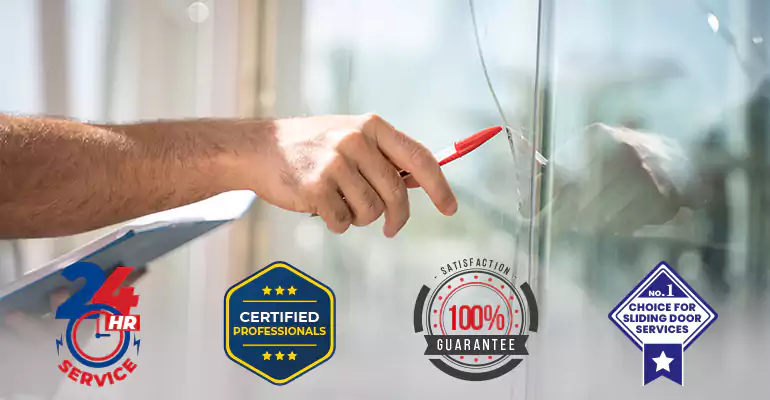 Sliding Glass Door Track Repair in Parkland